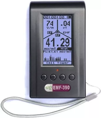 GQ Emf-390 Digital Emf Meter Rf Detector Detects Up To 10Ghz Real Time Data • $225.50