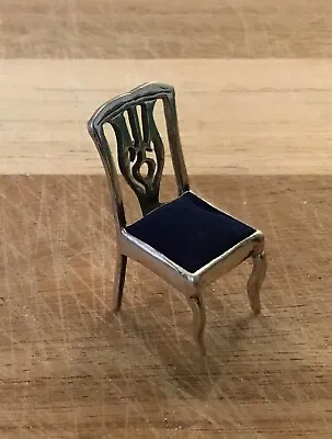 Vintage Sterling Silver Miniature Sewing Pin Cushion Chair Gift Boxed Marked 925 • £39.99