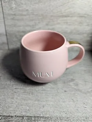 Habitat MUM Mug Mother's Day / Birthday Gift Idea! MUM Engraved In White. NEW! • £4.95