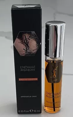 YSL L'Homme Eau De Parfum 10mL 0.33 TRAVEL SPRAY Men YVES SAINT LAURENT Cologne • $26.96