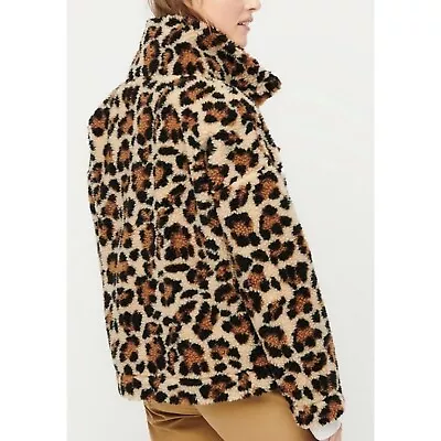 J.CREW Leopard Print Fleece XS • $35