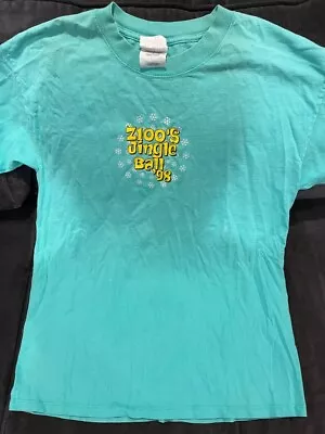 Z100 Jingle Ball 98 1998 Concert Blue Shirt Size Large Shania Twain N'sync • $49.99