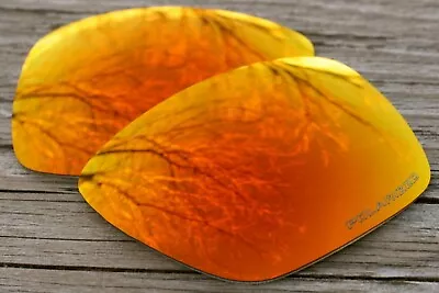 Dark Fire Red Polarized Mirror Sunglass Replacement Lenses For Oakley Dispatch 1 • $11.24