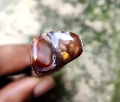 100% Natural Rare Mexican Fire Agate Fancy Shape Gemstone Polished Cabochon • $29.99