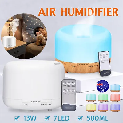 Electric Air Diffuser Humidifier Aroma Oil Led Night Light Up Home Relax Defuser • $17.49
