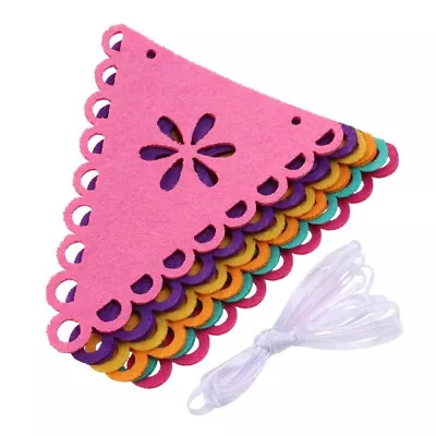 Long Bunting Banner Pinata Theme Party Mexican Felt Flag Hanging Colorful • £5.91