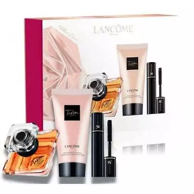 Lancome Tresor Gift Set 30ml Edp + 50ml Body Lotion + 2ml Hypnose Mascara - New • £63.95