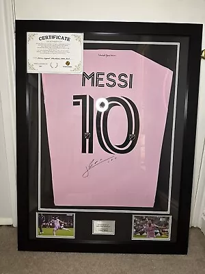 Lionel Messi Signed 2023-2024 Shirt Framed + COA • £199