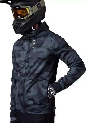 Fox Racing Defend Drive Windblock Zip Jacket (Black Camouflage) - 28376-247-x • $159.95