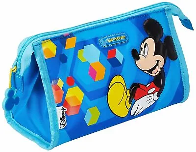 Disney Toiletry Bag Mickey Mouse Blue Samsonite Wash Kit Case Make Up Bag • £8.95