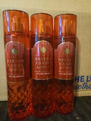 3 Bath & Body Works Winter Candy Apple Fine Fragrance Mist 8 Oz Each • $29.95