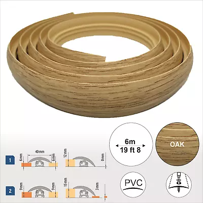 FLEXIBLE FLOORING PROFILEflex LineTransitionFloor Trim Threshold   6m Long • £53.99