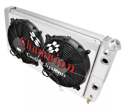 SR 3 Row Dual Pass Radiator12  FansShroud1.51.5-1986-2005 Chevrolet S10 LS • $565.20