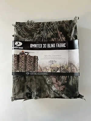 Camouflage Hunt Blind Fabric 3D Omnitex Leafy Mossy Oak Break-Up Country 12'X56  • $11.95