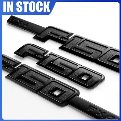 3Pc OEM Black F150 FX4 Side Fender Emblem F-150 Rear Badge 3D Fits F150 • $32.99