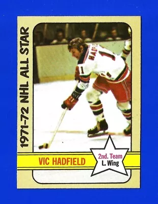 1972-73 Topps HOCKEY #132 VIC HADFIELD AS NRMINT+ NEW YORK RANGERS (PM1) • $1.99