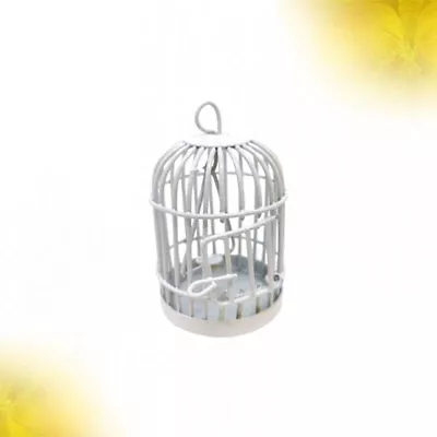  Metal Models Fairy Garden Mini Cage Small Bird Toys Hanging • £17.89