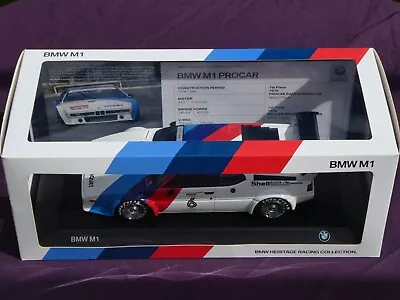 BMW M1 Heritage Racing Collection Dealer Edition MINICHAMPS 1:18  80432454788 • £130