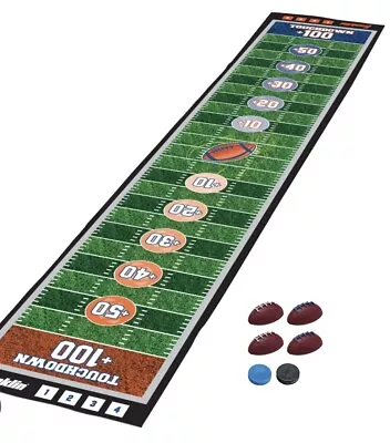 Football Play Mat With Soft Grip Bottom Shuffleboard Game Mat 6 Ft Long Franklin • $39.97