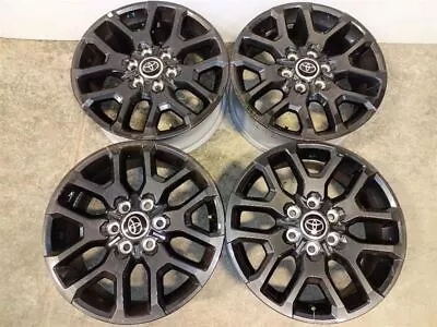 Set Of 4 Black Rims Wheels 6 Lug 20's  2022 Tundra TRD Offroad 9441189 • $1100.83