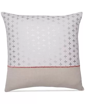 Martha Stewart Colorblocked Quatrefoil Stamp 18  Square Decorative Pillow • £28.45