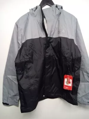 NWT THE NORTH FACE MEN'S VENTURE 2 JACKET RAIN JACKET VANADIS GREY Sz M #H1 • $55