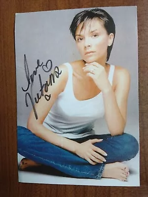 Victoria Beckham Hand Signed Autograph Photo Card Posh The Spice Girls Singer • $62.16