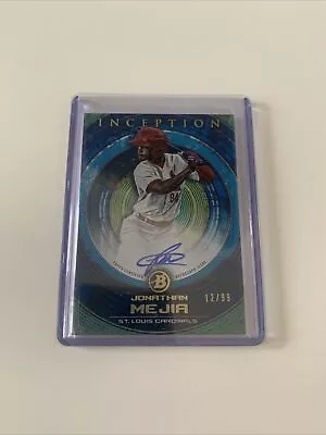 2022 Topps Inception Blue Parallel Auto Jonathan Mejia Ssp #/99 Cardinals • $8