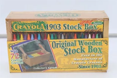 NEW Crayola Vintage 1903 Stock Box Replica SEALED 72 Crayons & Wooden Box • $15.95