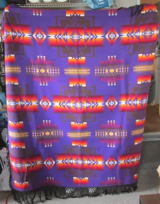 PENDELTON BEAVER STATE BLANKET  Vintage Chief Joseph Aztec Pattern Large • $199.95