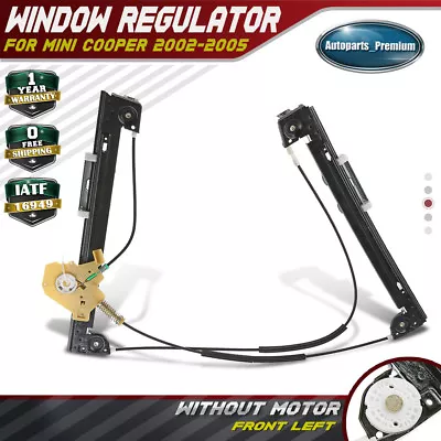 Power Window Regulator For Mini Cooper 2002 2003 2004 2005 Front LH Left 749-601 • $32.99