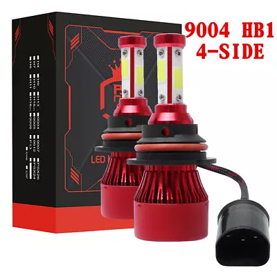 $14.99 • Buy 9004 HB1 LED Headlight Conversion Kit 2200W 330000LM High Low Beam Bulbs 4-Sides