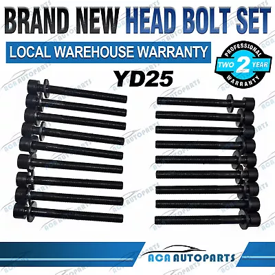 Cylinder Head Bolts For Nissan Navara Pathfinder YD25DDTi-YD25ETi 2005-2015 • $41.99