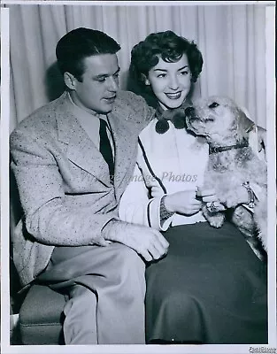 Vintage Actress Marsha Hunt Husband Robert Presnell Jr & Pup Celebrity 6X8 Photo • $24.99