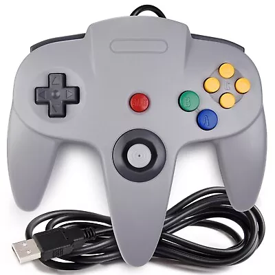 Wired USB NIntendo 64 N64 Controller Gamepad For PC Mac Raspberry Pi 3 Retropie • $11.32