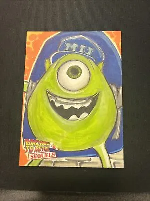 Back To Retro 4.2 Mike Wazoeski Monsters Inc. Sketch Card 1/1 Auto Elvin Ramos • $50