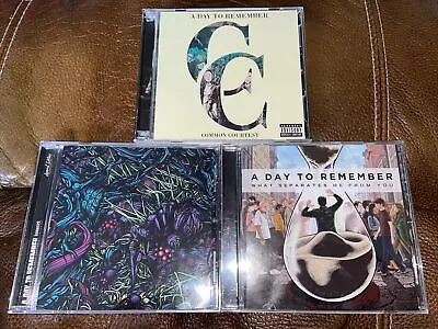 A Day To Remember 3 Cd Lot Homesick Common Courtesy What Separates Me Metal • $29.99
