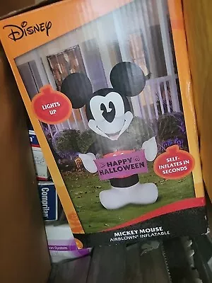2019 Gemmy Disney 5’ Tall Mickey & Mouse Lighted Halloween Inflatable • $40