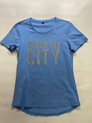 Coventry City Womens Official T-Shirt Blue Size 10. • £12.49