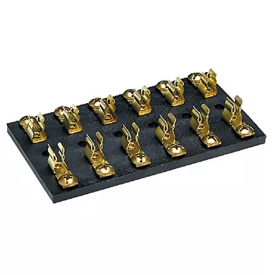 6 Gang SFE AGC Or MDL Fuse Block With Brass Contacts For Boats • $26.43
