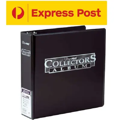 Ultra Pro 3 Ring BLACK Collectors Album Binder Folder Pokemon Yugioh EXPRESS • $36.95