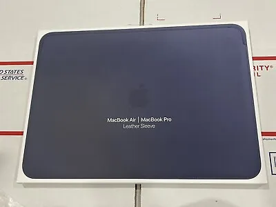 Original Apple Leather Sleeve 13-Inch MacBook Air  MacBook Pro Midnight Blue OEM • $42.98