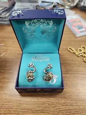 Disney Rocklove The Little Mermaid Ursula Shell 925 Sterling Silver Earrings  • $299.99