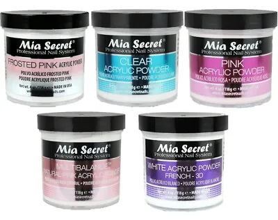 Mia Secret Professional Acrylic Nail Powder 4 Oz - CHOOSE YOUR COLORS • $18.24