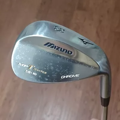 Mizuno MP T Series 58 10 RH Low Wedge Chrome Dynamic Gold Wedge. Pre-owned  • $31.60