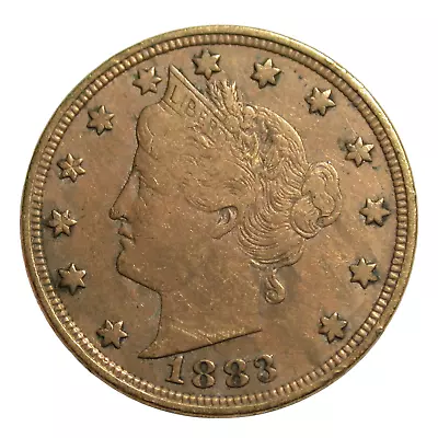 1883 Liberty V Nickel Racketeer Gold Plated Nickel • $30