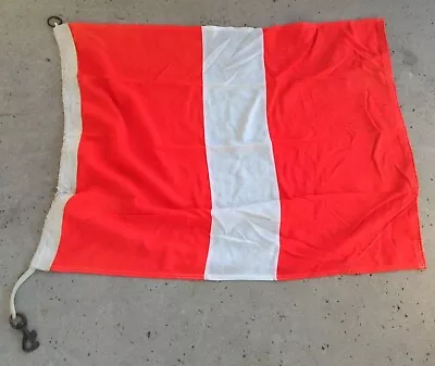 Genuine Used USCG USN Regulation 26  X 35  Signal Pennant Flag - SEVEN • $45