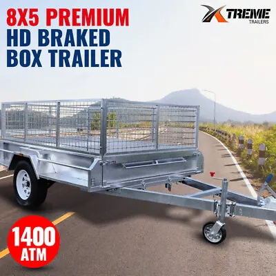 8x5 Box Trailer Galvanised 900mm Cage Fully Welded Heavy Duty ATM 1400kg Xtreme • $2849