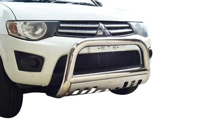 $299.95 • Buy Bullbar Nudge Bar S/S 304 3  Skid Guard For Mitsubishi Challenger 10-15 PB PC
