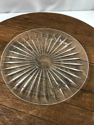 $30 • Buy Val St Lambert Fine Crystal Serving Plate Balmoral